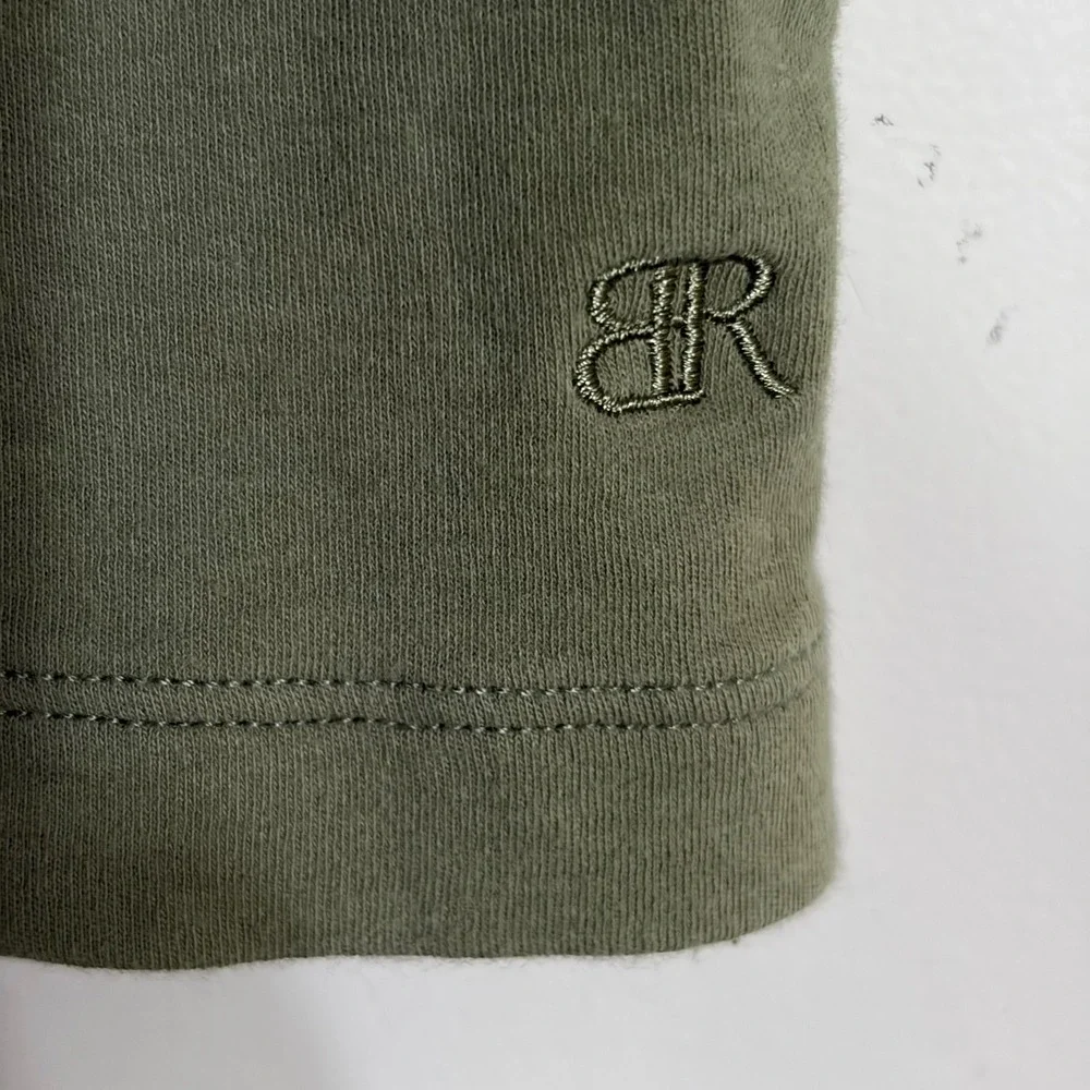 Banana Republic Mens XXL Olive Green Long Sleeve Polo Shirt 1719897 Cotton Blend